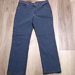 Lee Women's‎ Vintage Straight Leg Jeans in Dark Blue Size 14 Medium